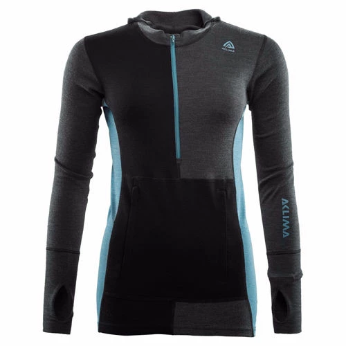 Aclima WarmWool Hood Sweater W/zip W Marengo/ Bitter Chocolate/ Burnt Ochre 3 Aclima WarmWool Hood Sweater W/zip W Marengo/ Bitter Chocolate/ Burnt Ochre